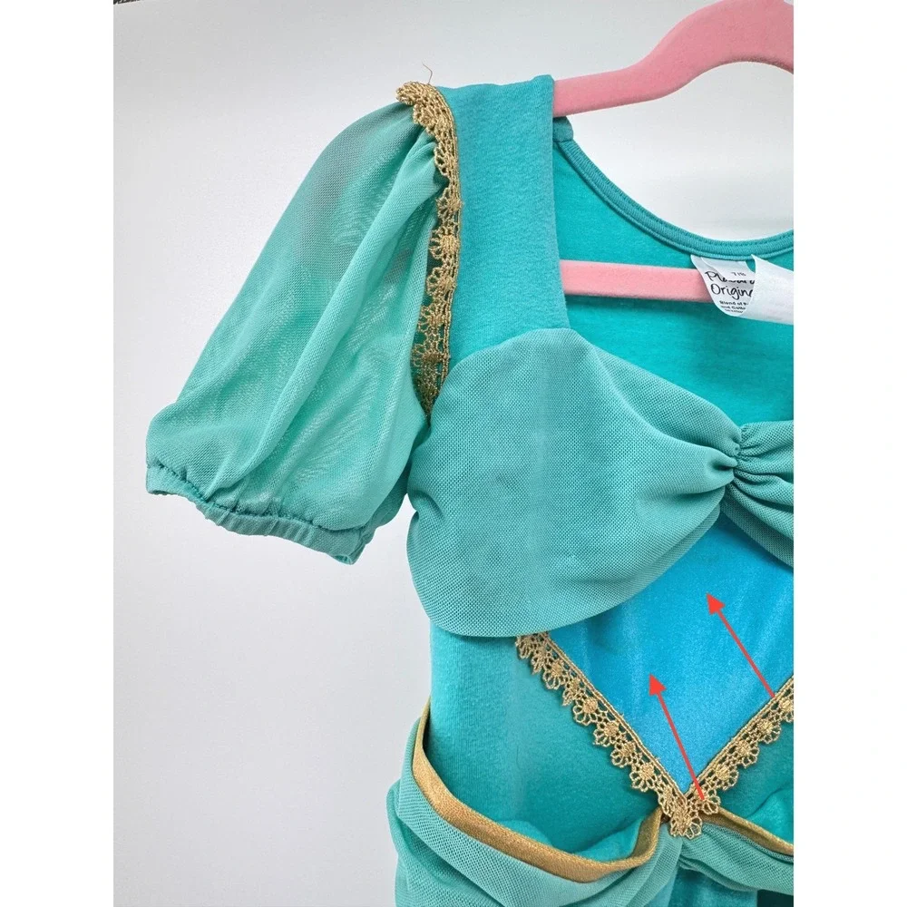 Pleiades Jasmine Costume Dress Kids 7 8 Teal Princess Play Dress Up